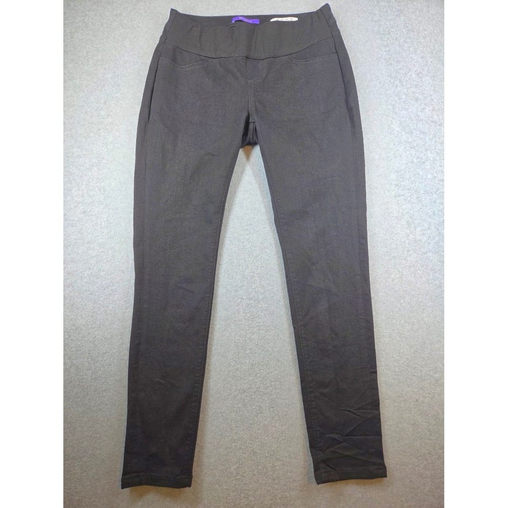 Seraphine Maternity Skinny Jeans Black Over Bump Stretch Denim Size 6US 10UK